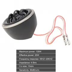 GENERICO - Par Tweeter 130w Color Silver