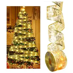 GENERICO - CINTA NAVIDEÑAS CON LUCES 10 METROS