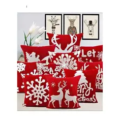 GENERICO - NAVIDAD - Cobertor de cojín de poliéster modelo navideño