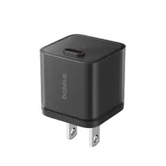 BASEUS - Cargador Rápido Tipo C 20W Negro