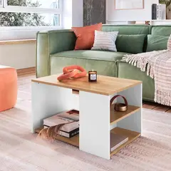 NACION MUEBLES - Mesa de Centro Sergey Color BlancoDuna