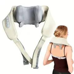 GENERICO - Masajeador Recargable de Espalda con Correas Ajustables