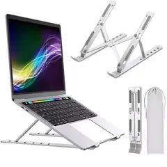 OEM - Base Soporte Aluminio Plegable Laptop Portatil Multifuncion ECO