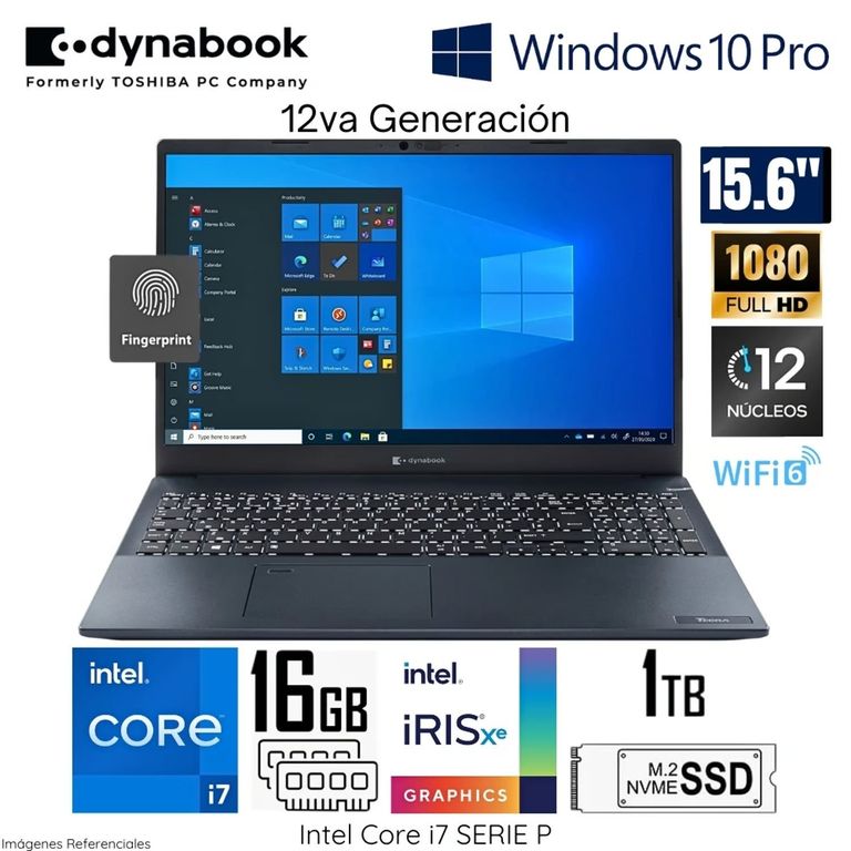 Laptop Dynabook Tecra A 50K PML20U139011 Intel Corei7-1260P 16GB RAM 1TB SSD 15.6" FHD WIND 10 PRO