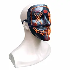 GENERICO - Mascara Led de La Purga Color Naranja