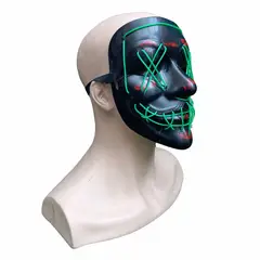 GENERICO - Mascara Led de La Purga Color Verde
