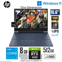 HP - Laptop Victus Gaming 15-FA0021LA Intel Core i5 12450H 8GB RAM 512GB SSD 15.6" FHD IPS Windows 11