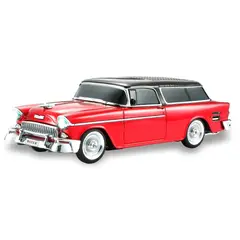 GENERICO - Parlante Portátil Carro Bluetooth USB SD Radio FM WS-1955 - Rojo