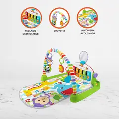 DOUX BEBE - Gimnasio para Bebés 4 EN 1 »TUNES DE LUJO» Green