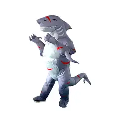 GENERICO - Disfraz Inflable Tiburón Musculoso con Cicatrices Halloween