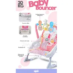 CAM - Silla mecedora de bebe Baby Bouncer Rosada