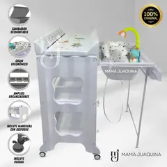 BABY - Bañera Cambiador «BAMORY » Edición Limitada white