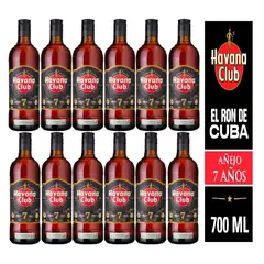 HAVANA CLUB - Ron 7 Años 700 ML - 12 UND