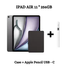 APPLE - IPad Air 11 Wifi Chip M2 256GB - Space Gray + Case + Pencil USB - C