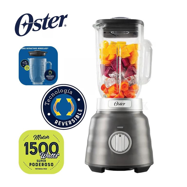 Licuadora Osterizer® MAX con vaso de vidrio de 1,75 L BLSTPBRGR