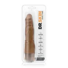 BLUSH - Dildo Vibrador Realista Dr Skin Vibe 4 Consolador 20.3 cm x Ø 3.8cm