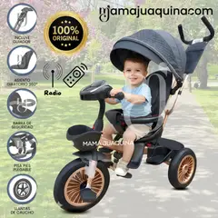 BABY - Triciclo Guiador para Niños «FABRER» Black