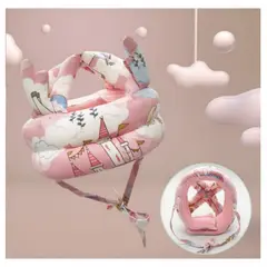 GENERICO - Gorro Protector Para Bebe ANTI GOLPES ROSADO