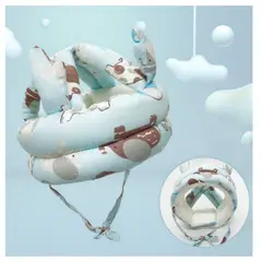 GENERICO - Gorro Protector Para Bebe ANTI GOLPES CELESTE