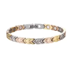 AFRODITA - Pulsera Magnética Saludable Titanio con Imanes NdFeB Modelo YSMGB-30
