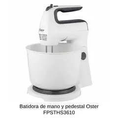 OSTER - Batidora de Mano y Pedestal Blanca FPSTHS3610