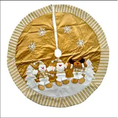 GENERICO - Piso de árbol de navidad 1.30 Oro nube