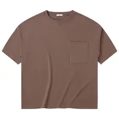 BLWOENS - Polera Manga Corta Hombre - Marrón