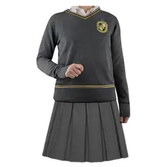 GENERICO - Traje Hufflepuff Chompa + Falda Uniforme Hermione Granger