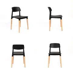 GRUPO CB - Silla con Respaldo Modelo Milan Pack x4