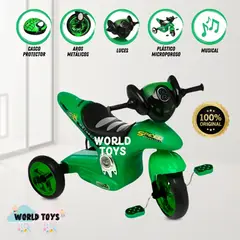 BABY - Trimoto a Pedal para Niños Musical «SERVANN» Green