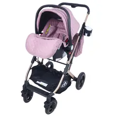 BABY CAM - Coche moises Galaxy aluminio con portabebé y bolso