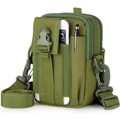 GENERICO - Bolsa táctica Molle para teléfono bolsa cintura compacta con correa