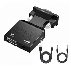 GENERICO - Adaptador VGA a HDMI con cable de audio