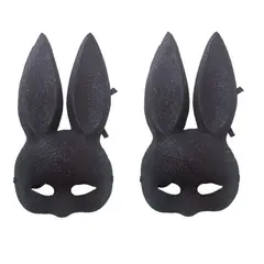 GENERICO - Set x 2 Máscaras antifaz conejita glitter disfraz Halloween