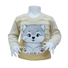 GENERICO - Chompa Algodón - Hilo - lobo