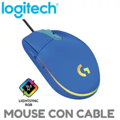 LOGITECH - MOUSE G203 LIGHTSYNC OPTICAL 8000 DPI RGB AZUL