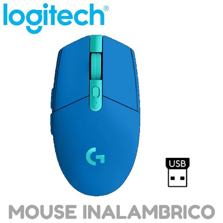 MOUSE G305 LIGTHSPEED INALAMBRICO AZUL