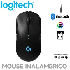 LOGITECH - MOUSE G PRO LIGTHSPEED INALAMBRICO HERO 25K RGB NEGRO