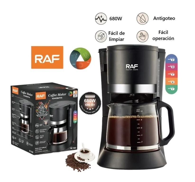Cafetera eléctrica RAF 680w modelo R132