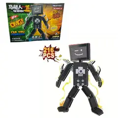 GENERICO - El Hombre Monitor De TV Skibidi Toilet - 216 Piezas