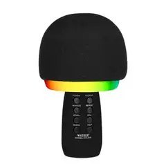 GENERICO - Micrófono Bluetooth Parlante para Karaoke Radio FM USB WS-910 Negro