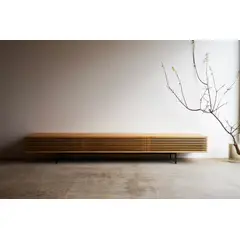 TU MESITA - Mesa de TV Aparador Minimalista Roger color Duna 3 puertas