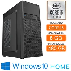 INTEL - Computadora CPU CORE i5-10400 RAM 8Gb SSD 480Gb Windows 10 PC 10maGen