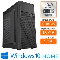 INTEL - Computadora CPU CORE i5-10400 RAM 16Gb SSD 1Tb Windows 10 PC 10maGen