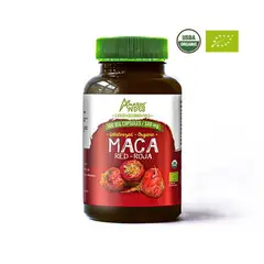 AMAZON ANDES - Maca Roja Orgánica en Cápsulas 100 u x 500 mg -