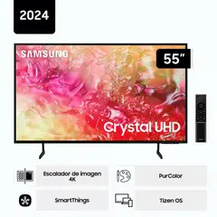 SAMSUNG - Televisor LED 55 Crystal UHD 4K Tizen OS Smart TV 55DU7000
