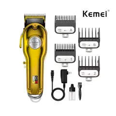 KEMEI - Máquina Cortadora de Cabello Profesional Dorada KM-1986