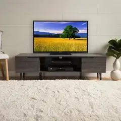 TU MESITA - Mesa de TV Clásica Florián color Gris Oscuro
