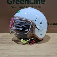 GREENLINE - Casco para Moto Modelo 750 BLANCO BRILLANTE