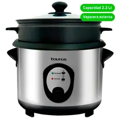 TAURUS - Olla Arrocera 2.2 Litros con Vaporera